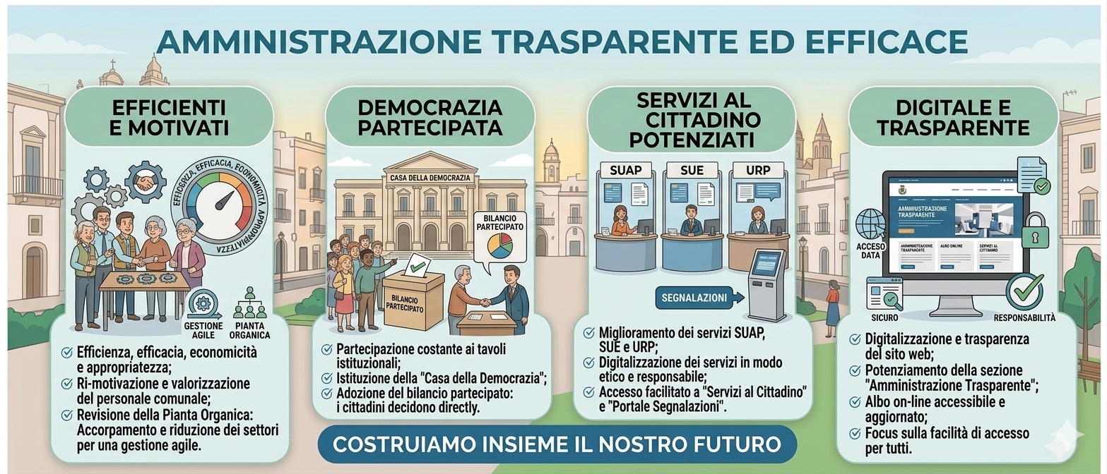 Trasparenza, partecipazione e digitalizzazione